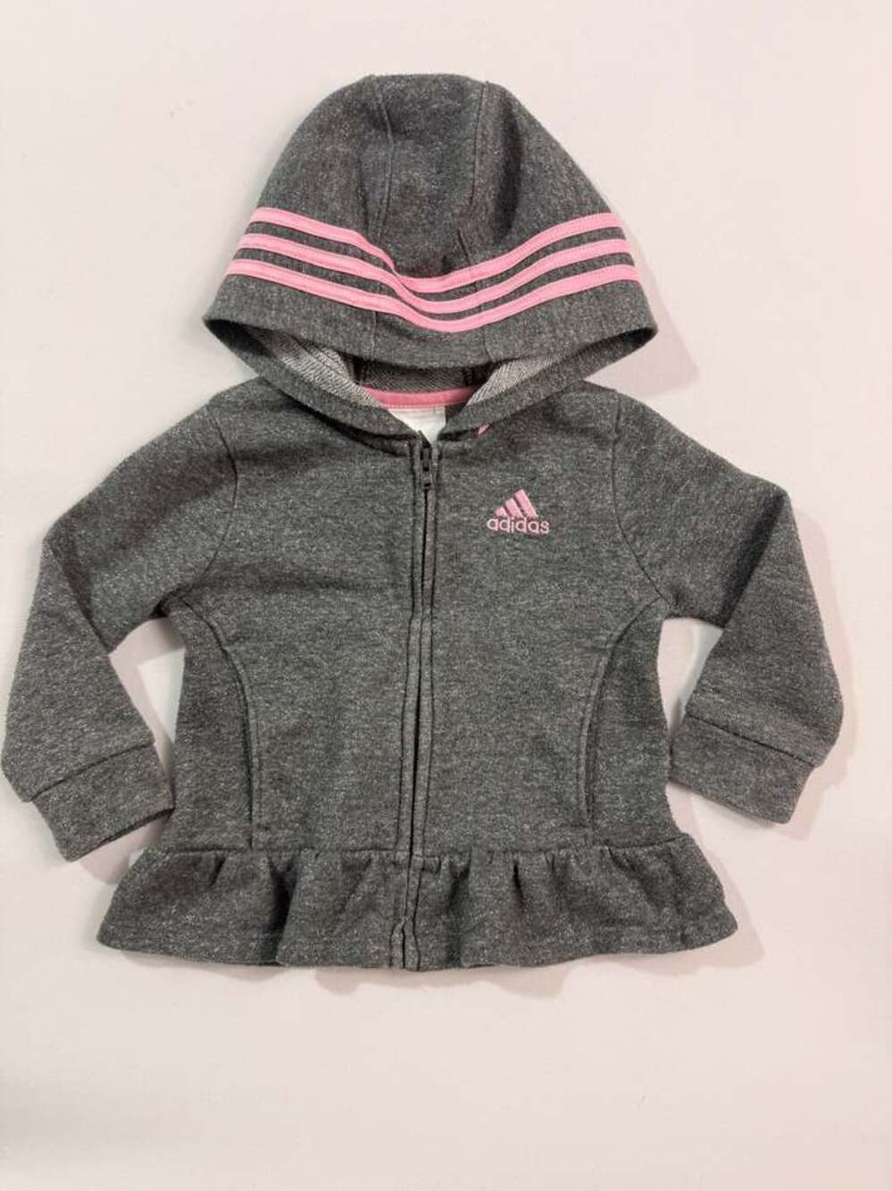 Adidas Gray Hoodie Size 12M
